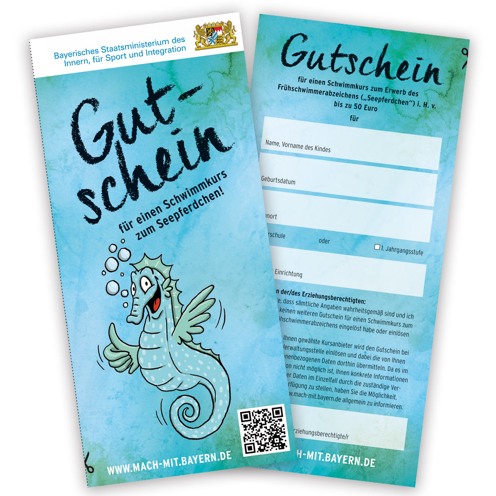 Gutschein für Seepferdchenkurs
